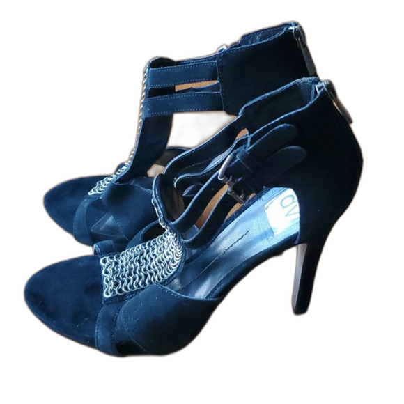 Dolce Vita Sandals Black Suede Gladiator Style Size 10 - Picture 5 of 8